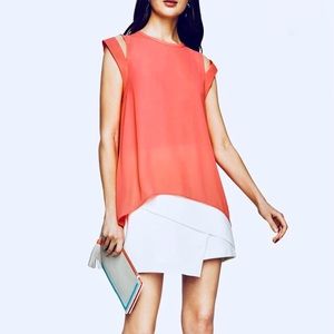 BCBGMaxAzria Calin cold-shoulder top NWT